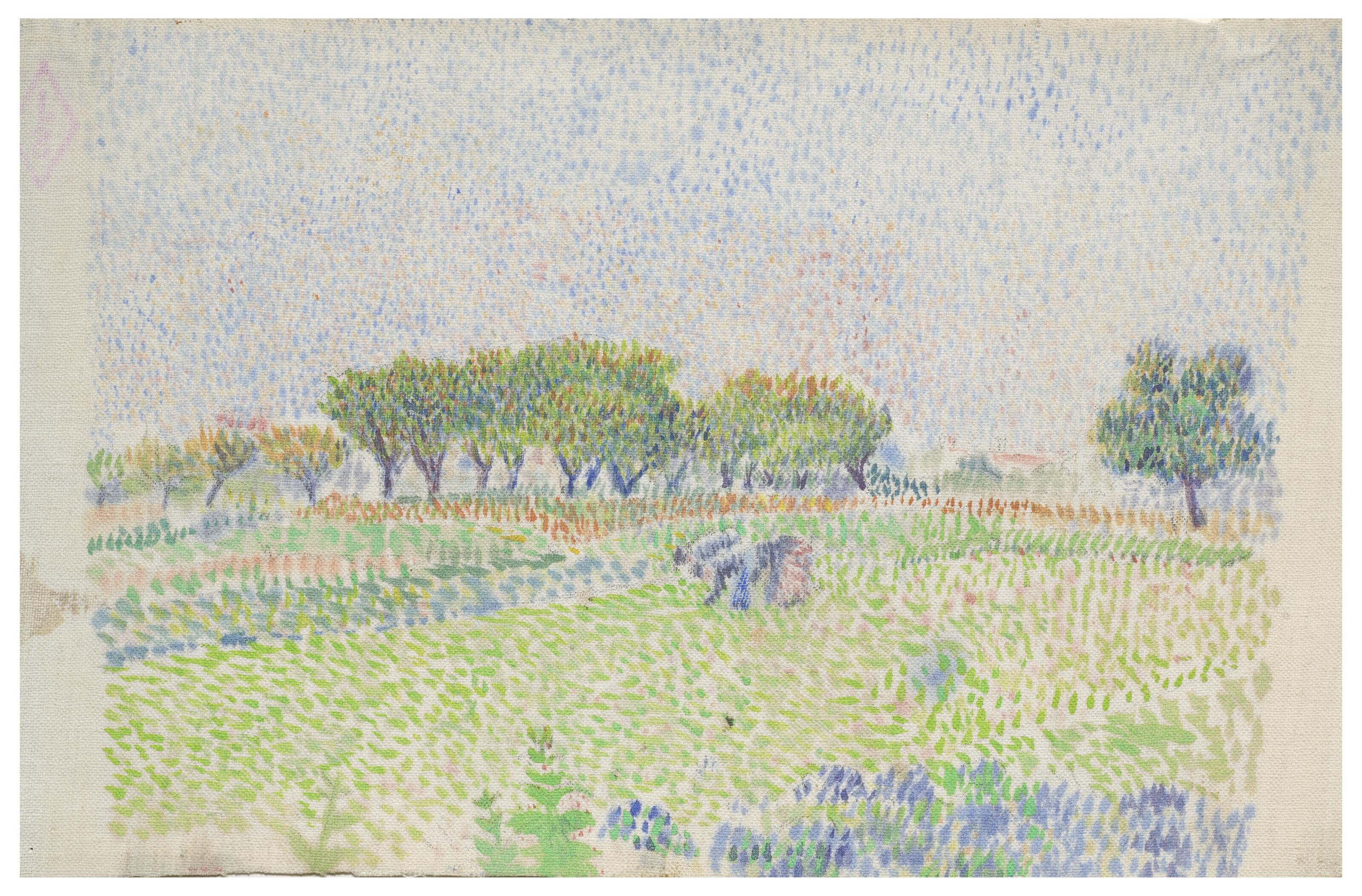 Louis Hayet - Les Sarcleurs