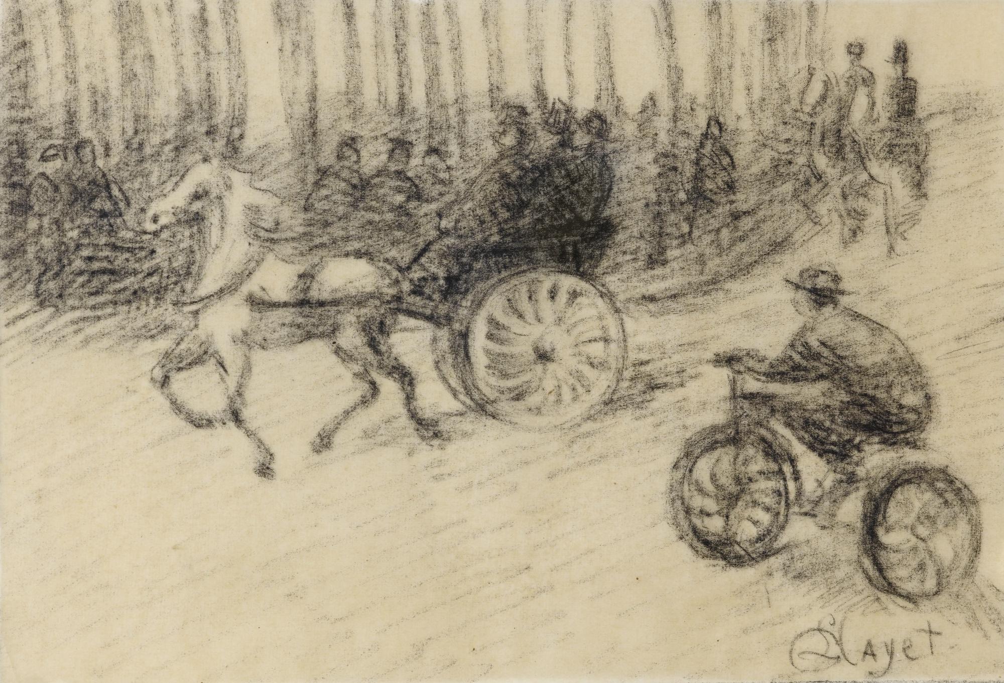 Louis Hayet - Paris, Scène De Rue