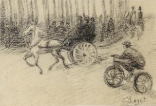 Louis Hayet - Paris, Scène De Rue