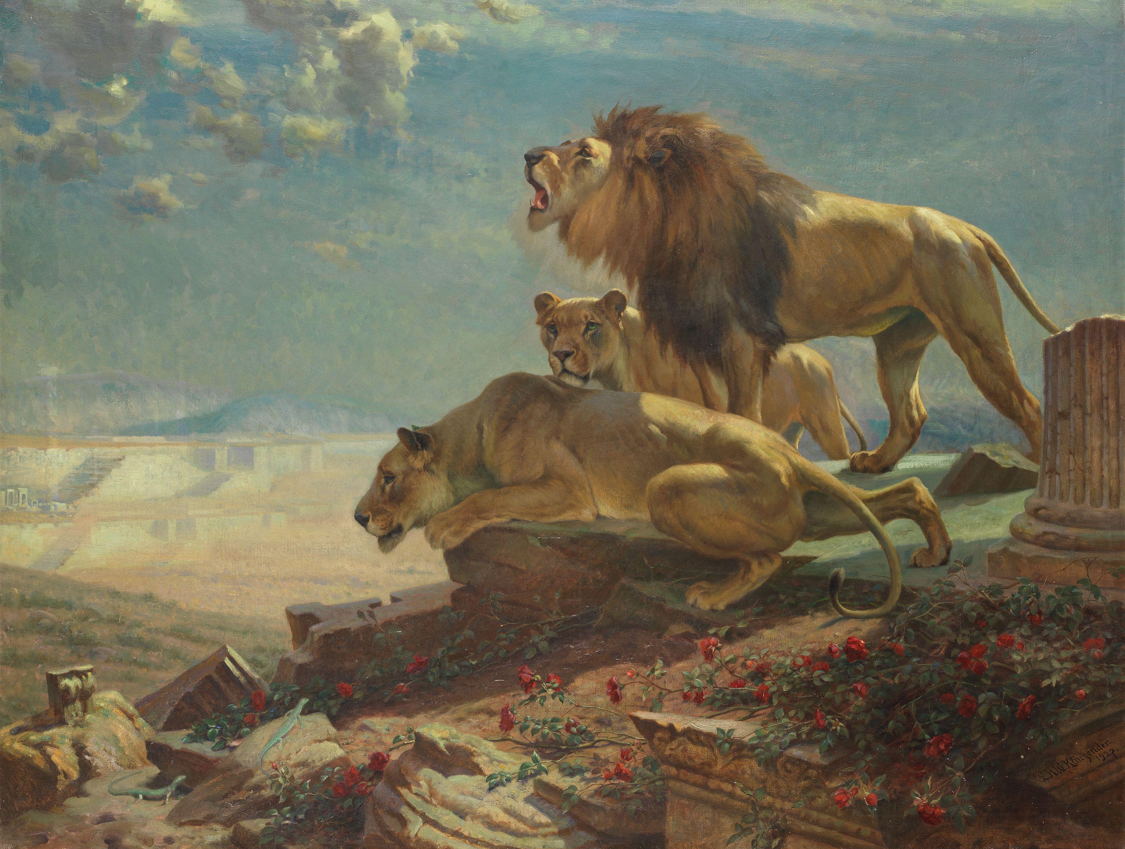 Louis Henry Weston Klingender - Guardians of the temple