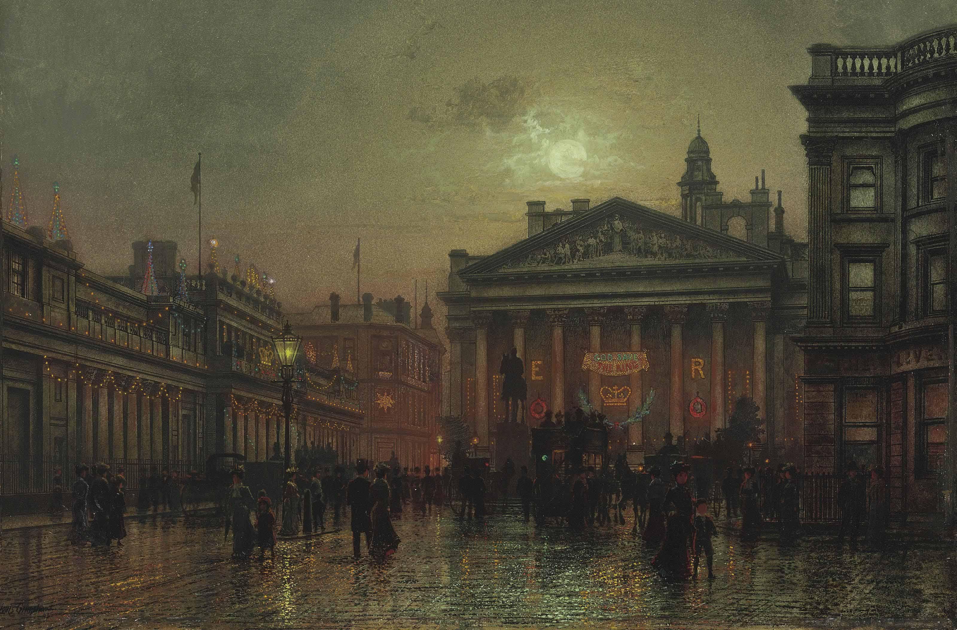 Louis Hubbard Grimshaw - The Royal Exchange, London