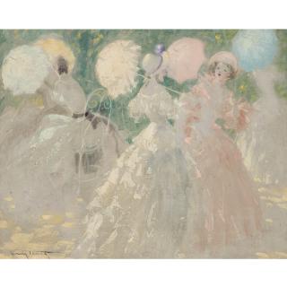 Louis Icart - Les Ombrelles