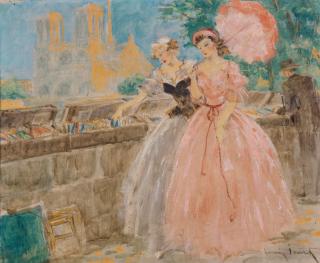 Louis Icart - Les Quais À Notre-Dame