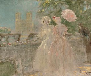 Louis Icart - Les quais, Notre Dame