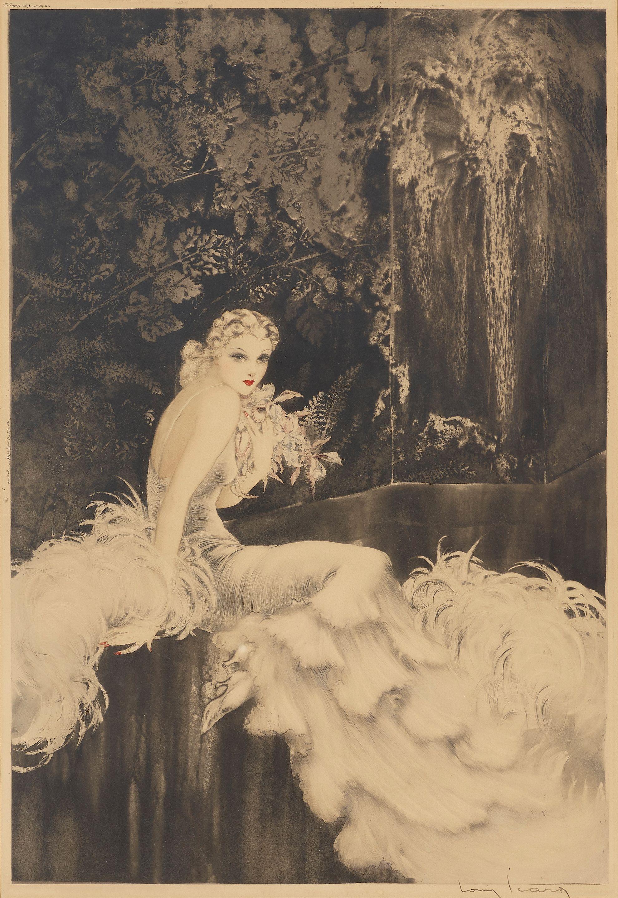 Louis Icart - Orchids
