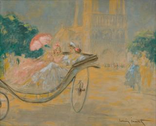 Louis Icart - Promenade à Notre-Dame de Paris