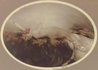 Louis Icart - Reclining Nude