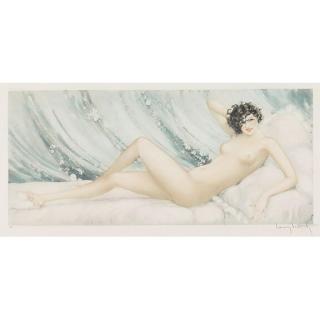 Louis Icart - Réveil (Pink Slippers)