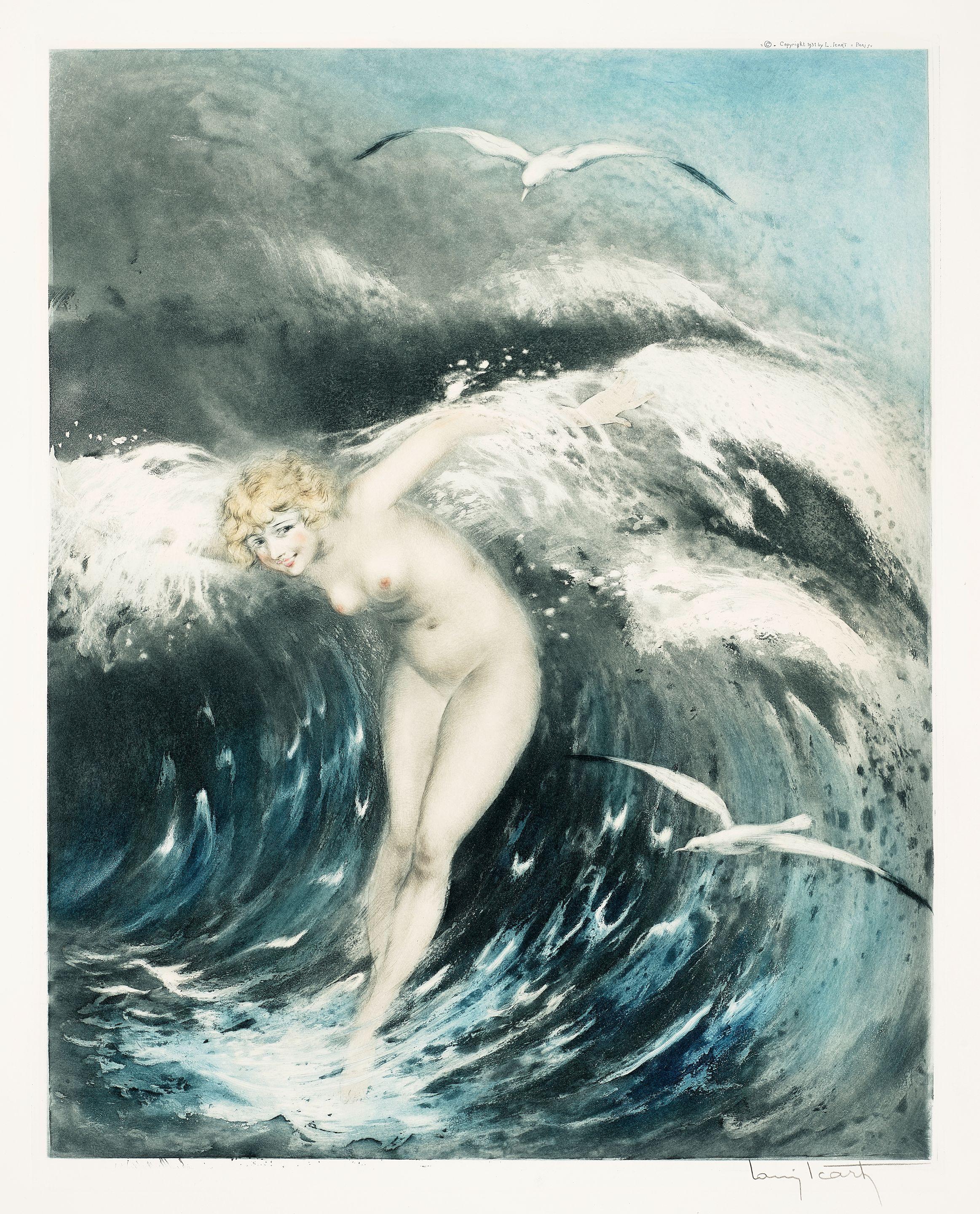 Louis Icart - Venus In The Waves (Dark Blue)