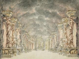 Louis-Jean Desprez - The Entrance to Hell (design for  Orphée et Eurydice  by Christoph Willibald Gluck)