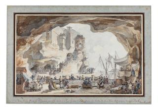 Louis-Jean Desprez - View Of The Grotta Di Palazzo, In Polignano A Mare