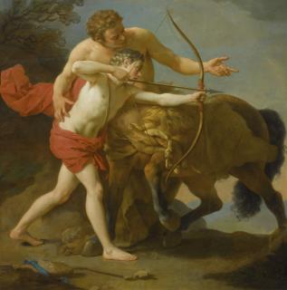 Louis Jean François Lagrenée - The Centaur Chiron Instructing Achilles
