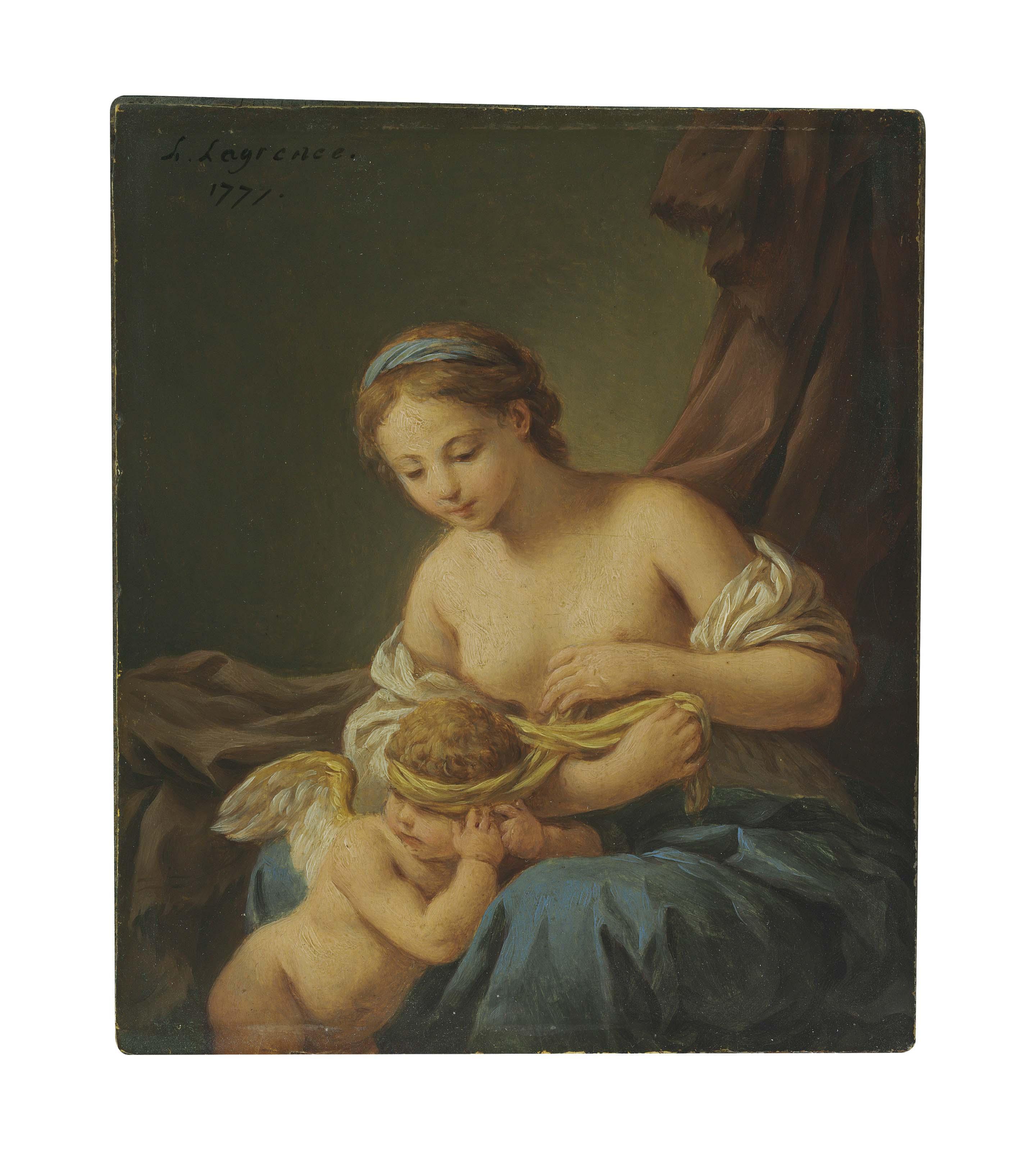 Louis-Jean-François Lagrenée - The Education of Cupid