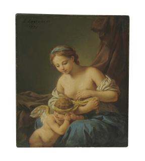 Louis-Jean-François Lagrenée - The Education of Cupid