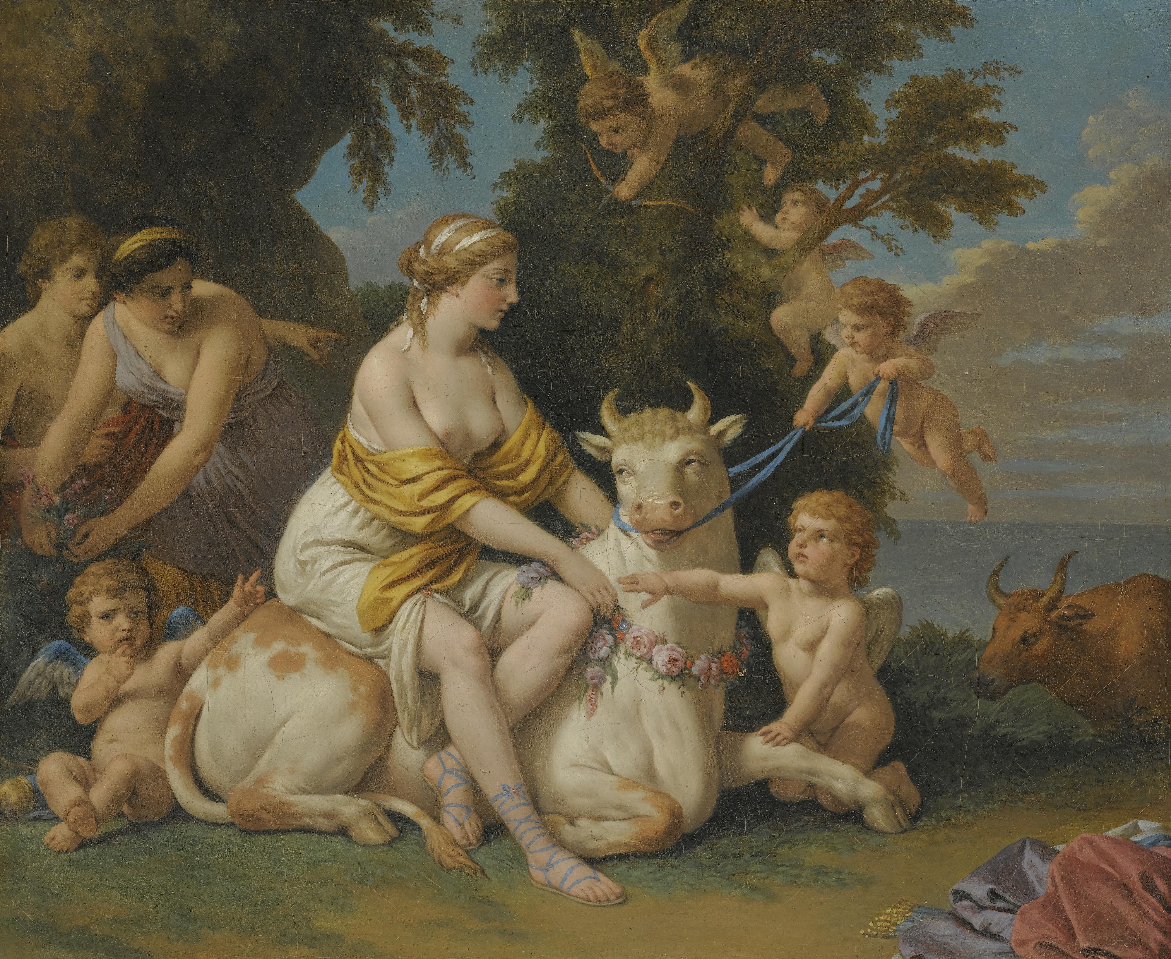 Louis-Jean-François Lagrenée - The Rape Of Europa