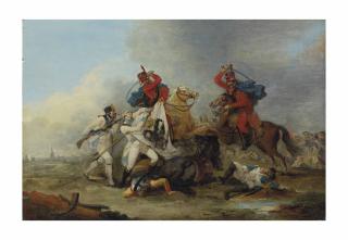 Louis Joseph Watteau, Dit Watteau De Lille - Choc de cavalerie