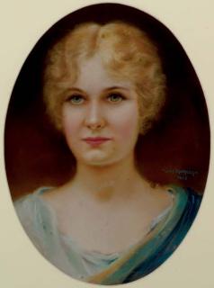 Louis Kronberg - A pair of portraits of two women