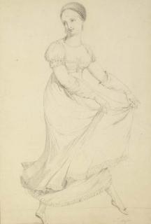 Louis Lafitte - Portrait de Mademoiselle Emilie Bigottini (1784-1854), esquissant un pas de danse
