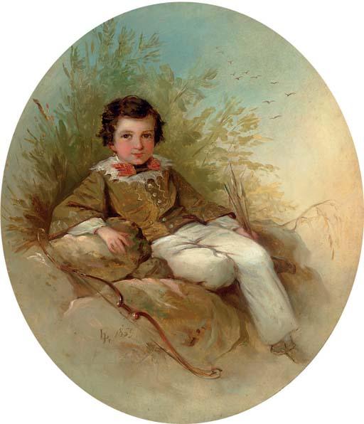 Louis Lang - Portrait of a Young Archer