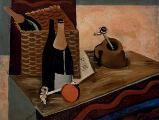Louis Latapie - Nature morte aux deux pipes