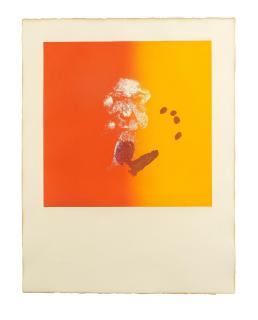 Louis Le Brocquy H.R.H.A. - Head & Handprint, from Seven Aquatints