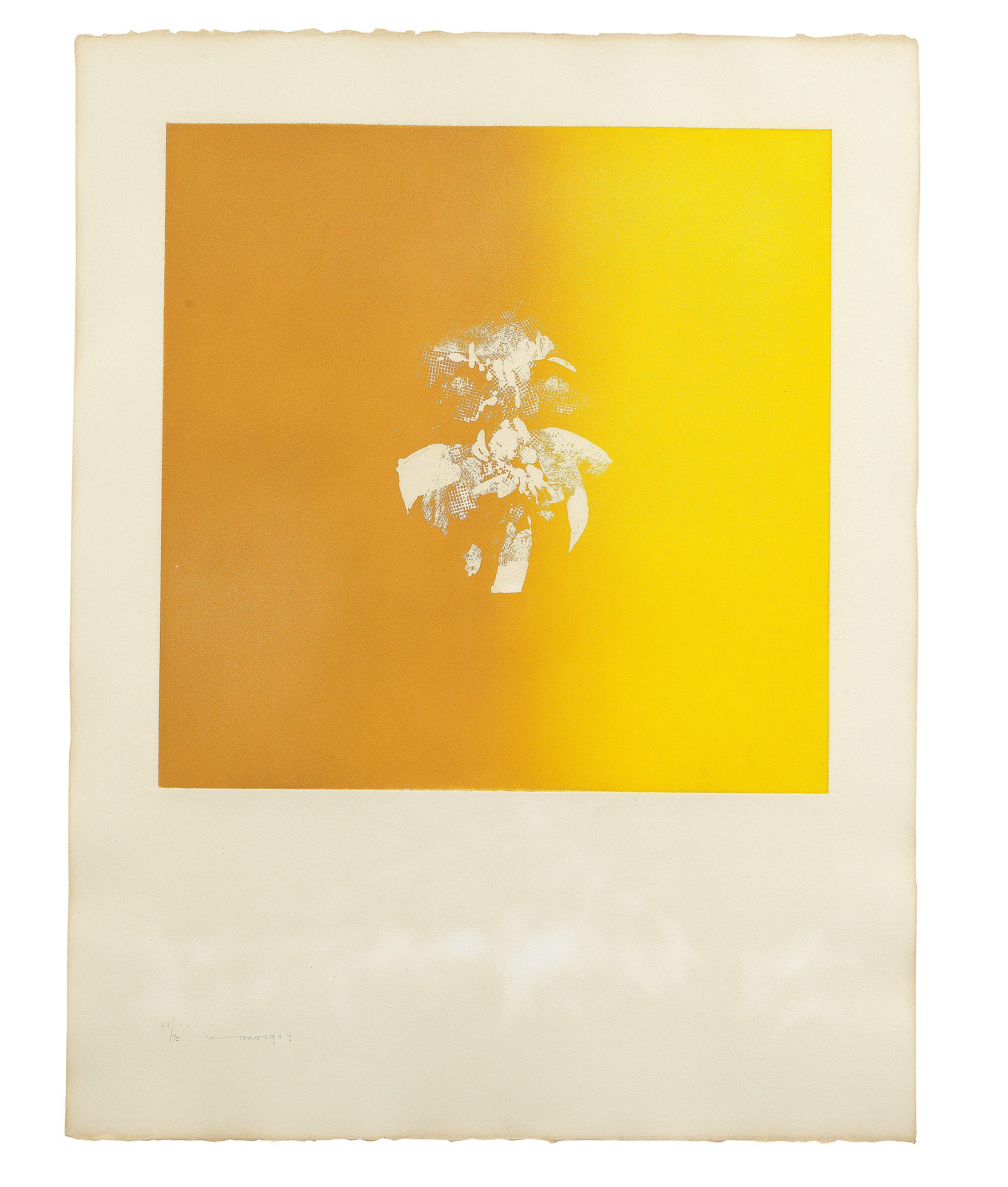 Louis Le Brocquy H.R.H.A. - Mycenean Gold Mask, from Seven Aquatints