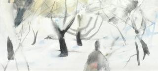 Louis Le Brocquy H.R.H.A. - Snow in a Dublin Garden