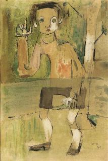 Louis Le Brocquy, H.R.H.A. - Young Boy