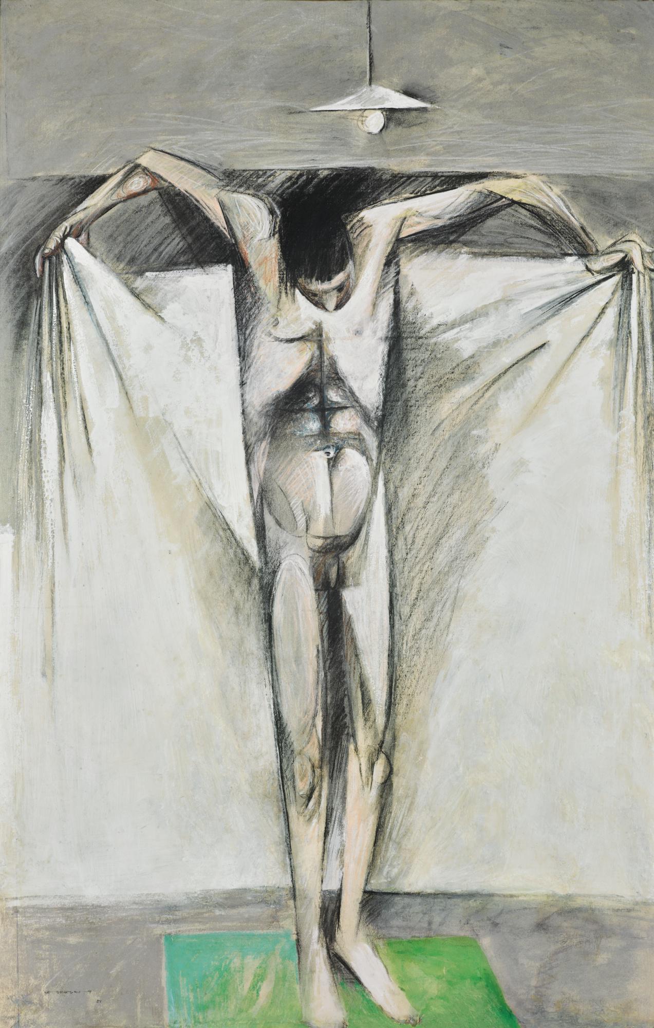 Louis Le Brocquy, R.H.A. - Study (Man With A Towel)