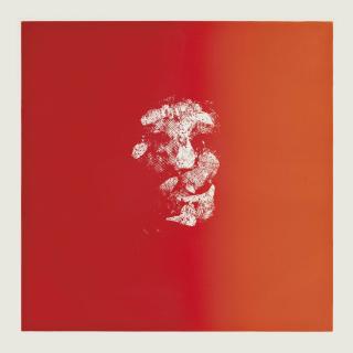 Louis Le Brocquy - Head on a Red Ground