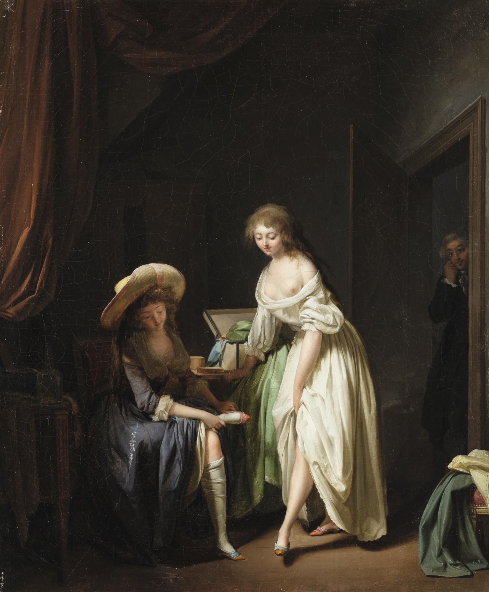 Louis-Léopold Boilly - Comparing Little Feet