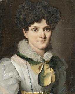 Louis Leopold Boilly - Frauenbildnis mit gelber Schleife (wohl Madame Ducatel)
