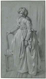 Louis-Léopold Boilly - Standing Young Woman With A Chair
