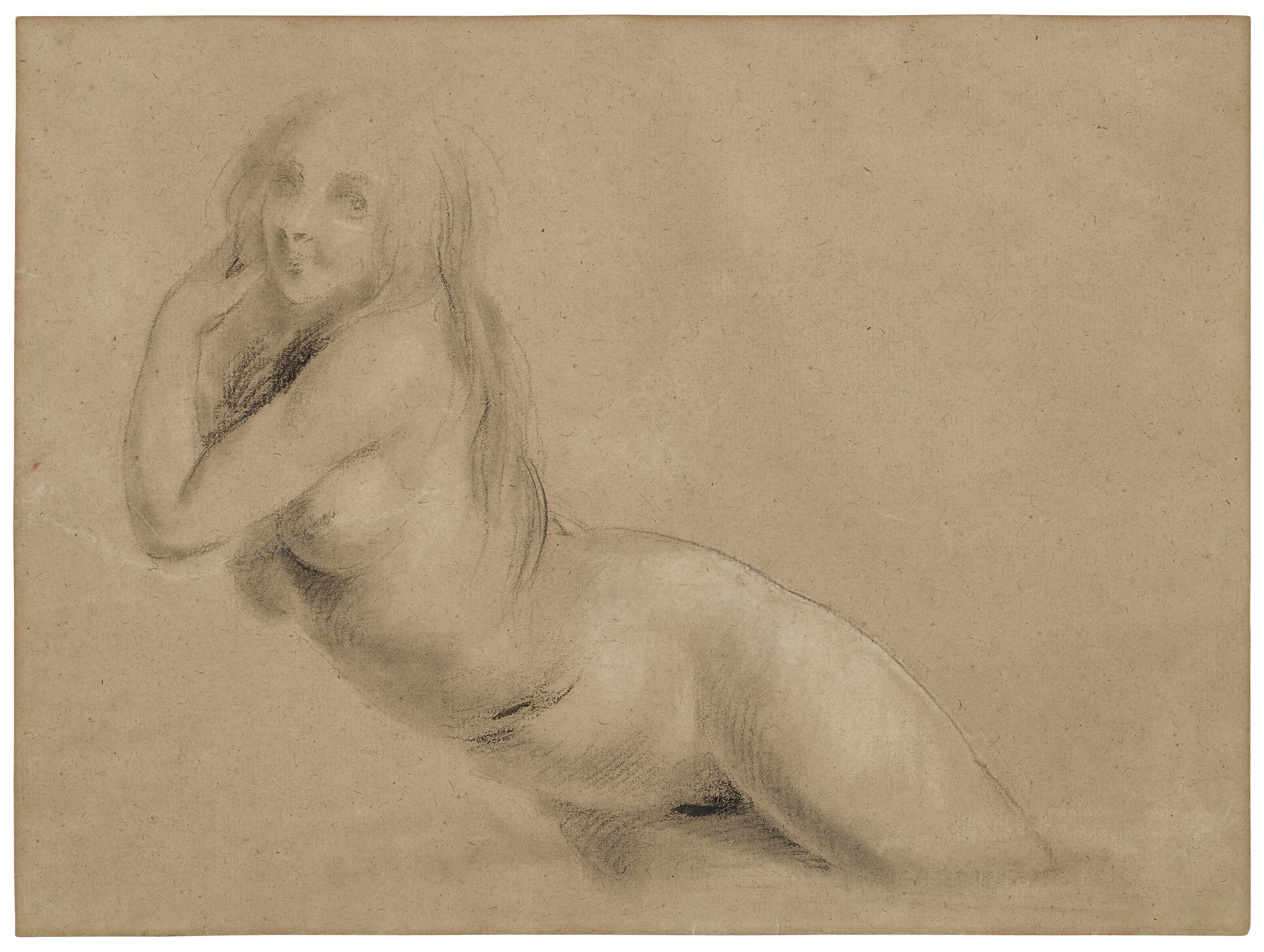Louis Léopold Boilly - Study of a reclining female nude