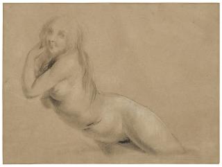 Louis Léopold Boilly - Study of a reclining female nude