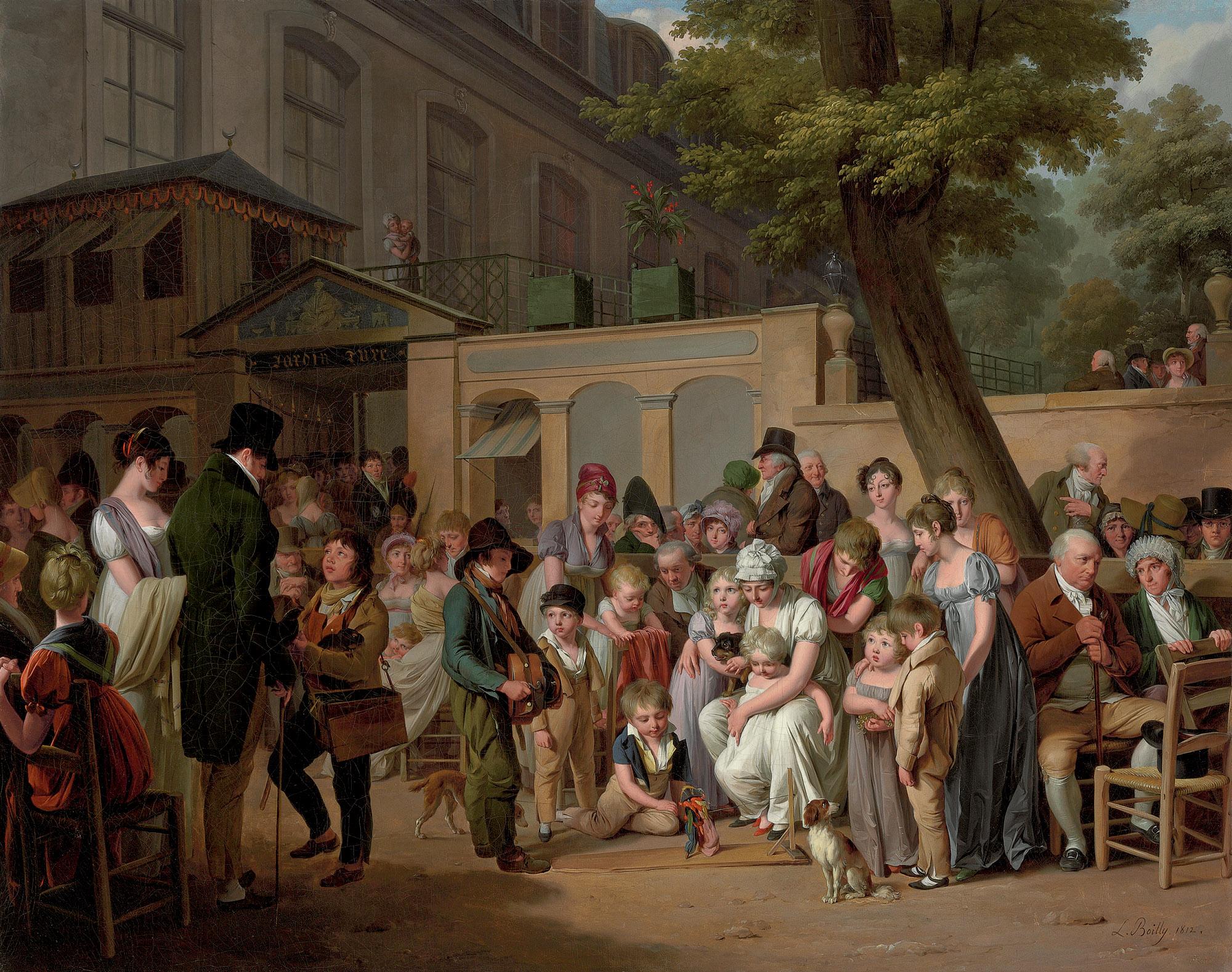 Louis Léopold Boilly - The entrance to the Turkish Garden Café