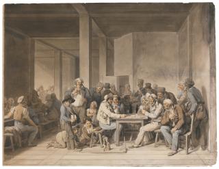 Louis-Léopold Boilly - \'Un Cabaret À Paris En 1815\'