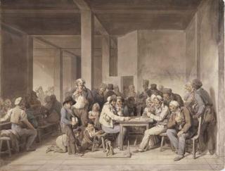 Louis-Léopold Boilly - Un cabaret à Paris en 1815