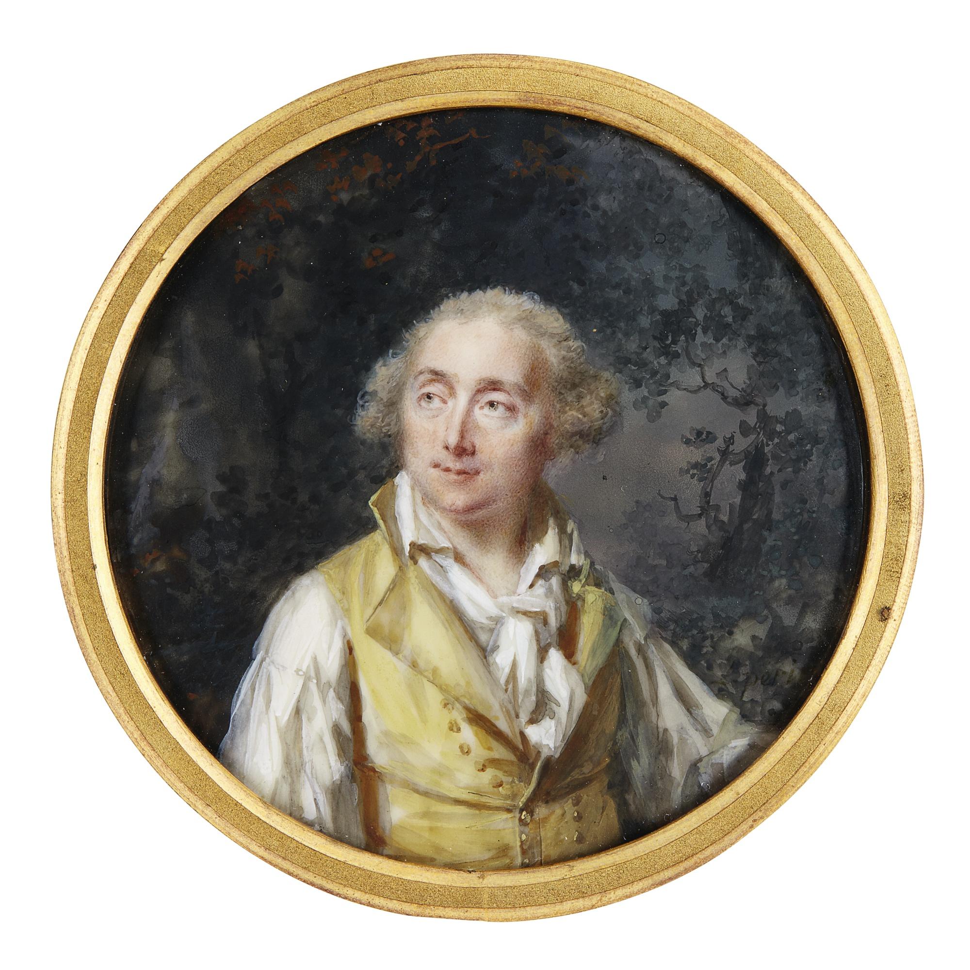 Louis Lié Périn-Salbreux - Portrait Of A Gentleman, Circa 1790