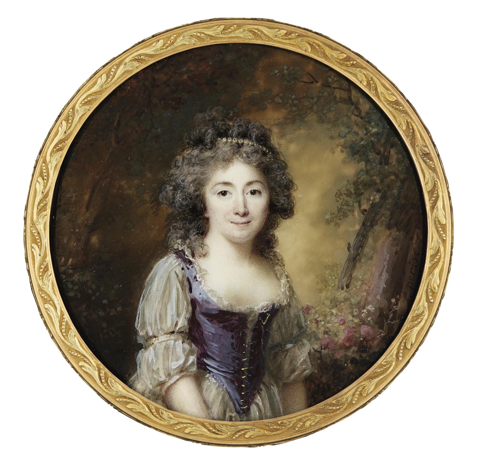Louis Lié Périn Salbreux - Portrait Of A Lady, Circa 1785
