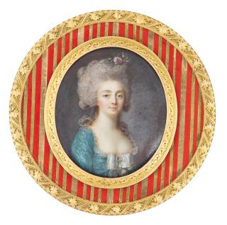 Louis Lié Périn-Salbreux - Portrait of a lady, circa 1785