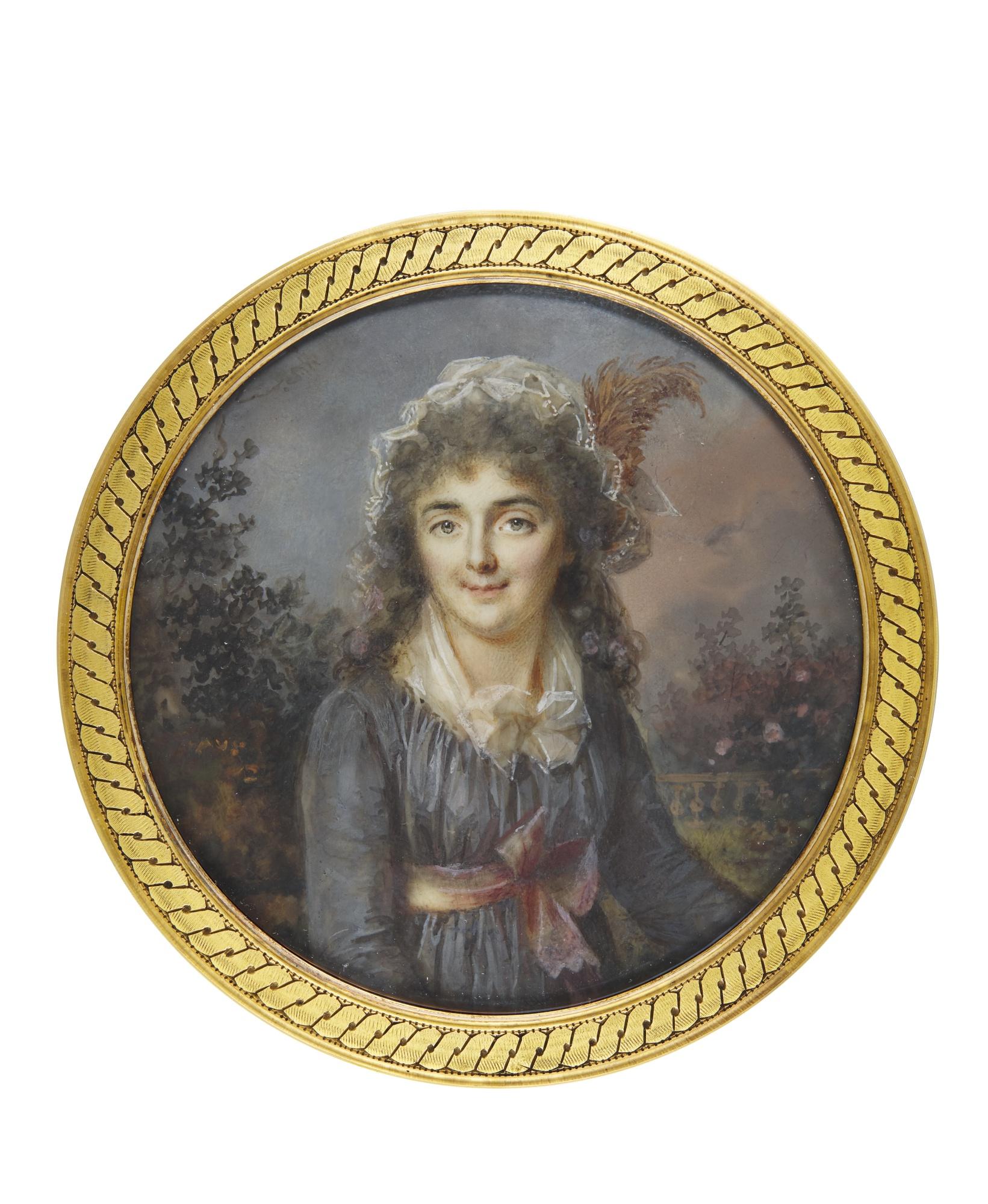 Louis Lié Périn-Salbreux - Portrait Of A Lady, Circa 1790