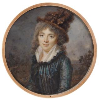 Louis Lié Périn-Salbreux - Portrait Of A Lady, Circa 1790
