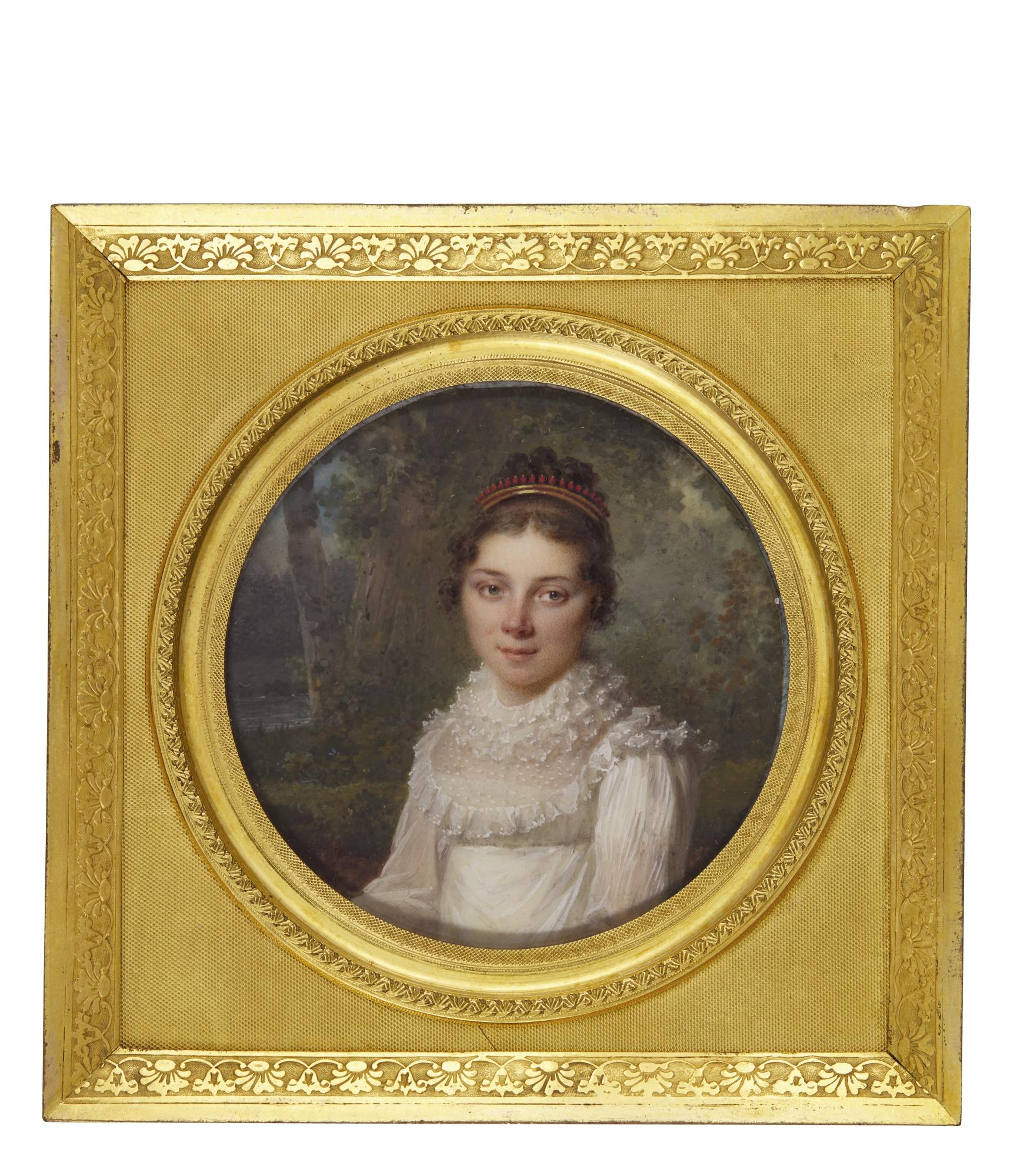 Louis Lié Périn-Salbreux - Portrait Of A Lady, Circa 1810