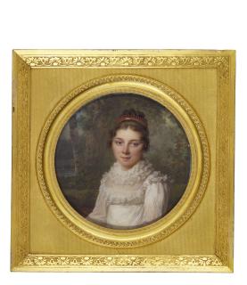 Louis Lié Périn-Salbreux - Portrait Of A Lady, Circa 1810