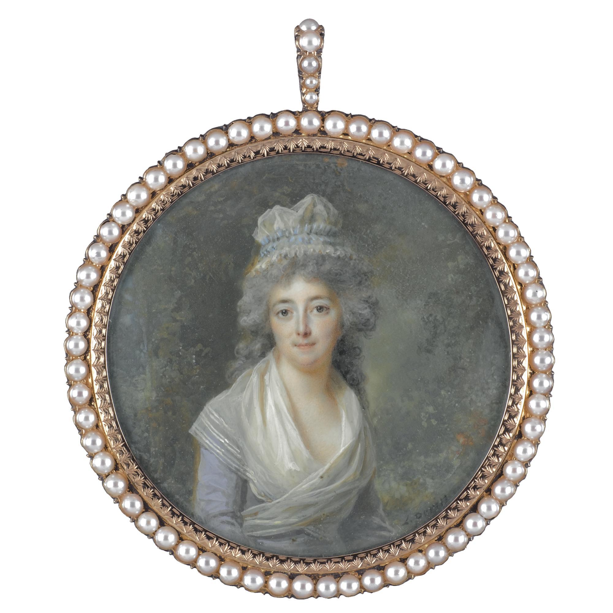 Louis Lié Périn-Salbreux - Portrait Of Madame Lescot