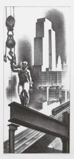 Louis Lozowick - Above the City (Flint 88)