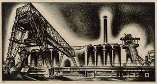 Louis Lozowick - Blast Furnace (Flint 16)