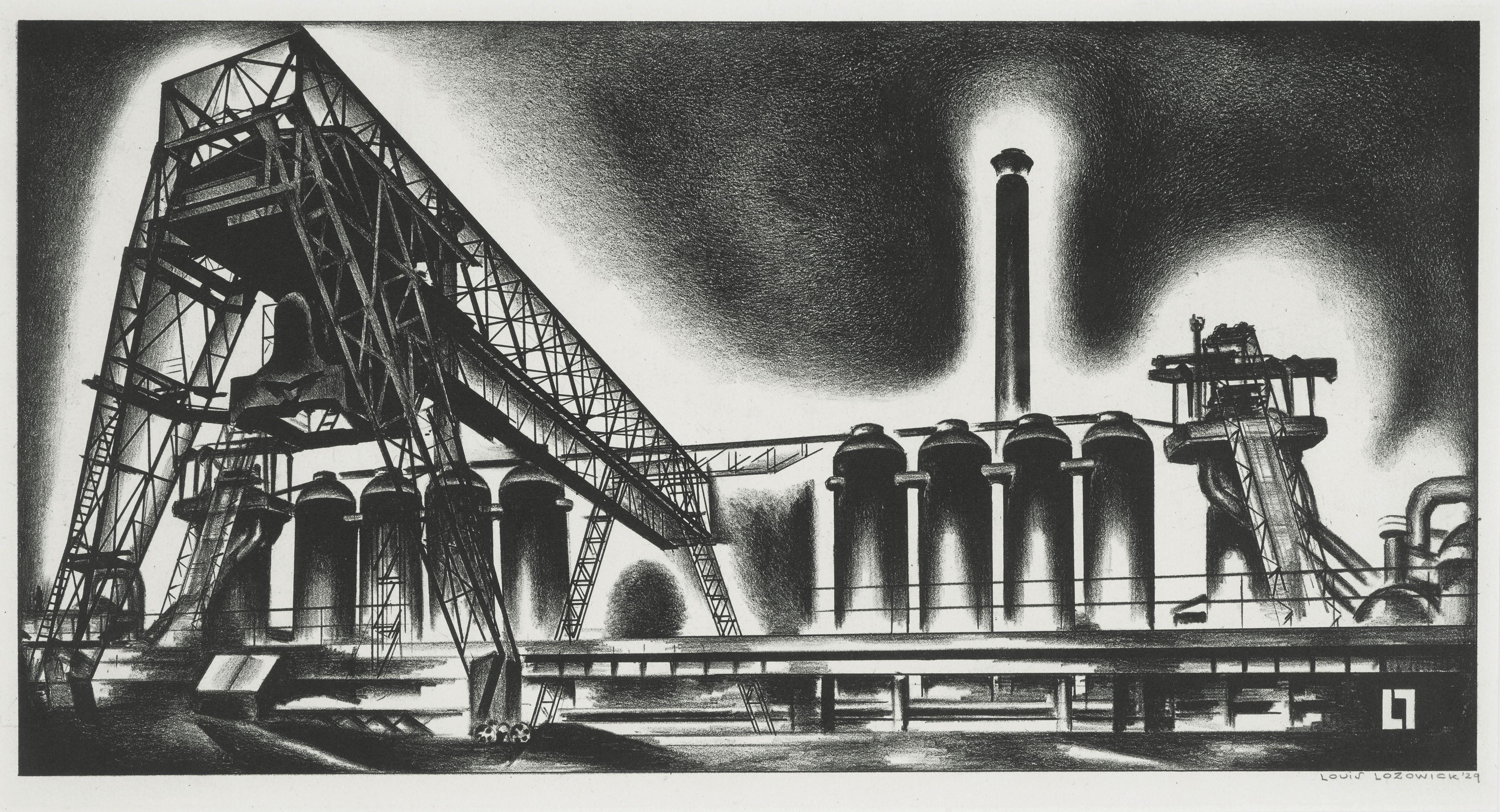 Louis Lozowick - Blast Furnaces