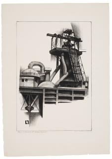 Louis Lozowick - Corner of Steel Plant